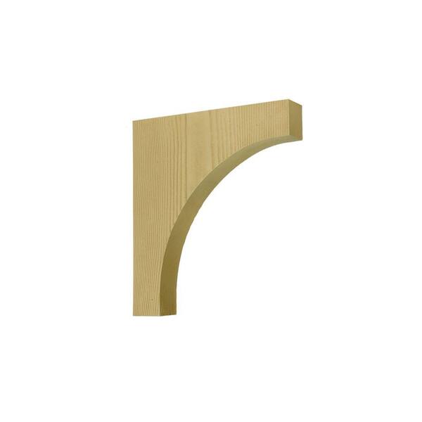 Fypon 28 in. x 32 in. x 4-1/4 in. Polyurethane Timber Cove/Arch Bracket