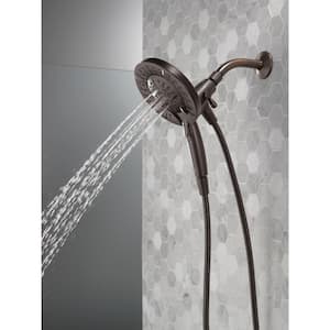 In2ition 5-Spray Patterns 1.75 GPM 6.63 in. Wall Mount Dual Shower Heads in Venetian Bronze