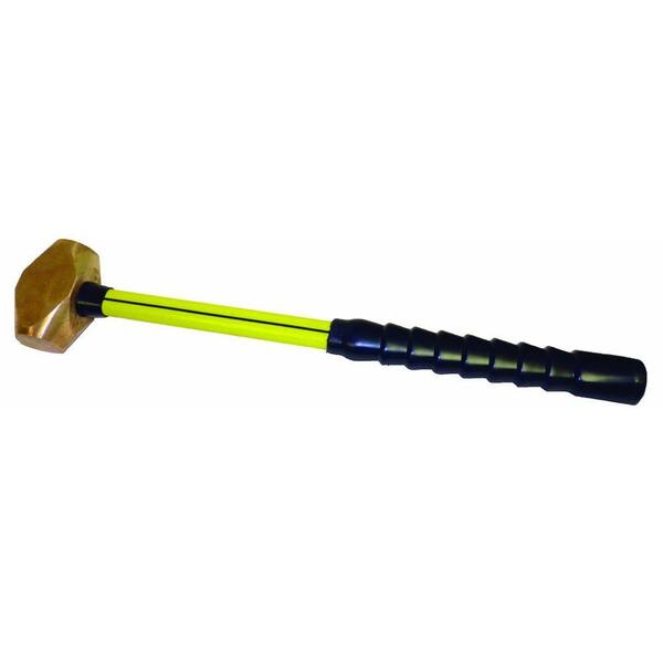 Nupla 6 lb. Brass Sledge Hammer with 28 in. Fiberglass Handle