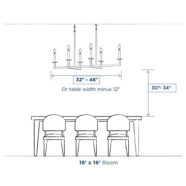 Progress Lighting Inspire Collection 6-Light Brushed Nickel White