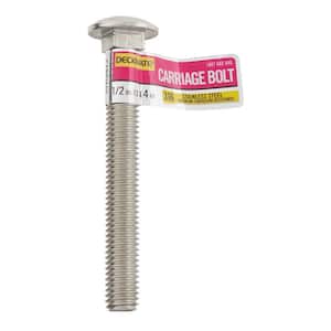 Marine Grade Stainless Steel 1/2-13 X 4 in. Carriage Bolt