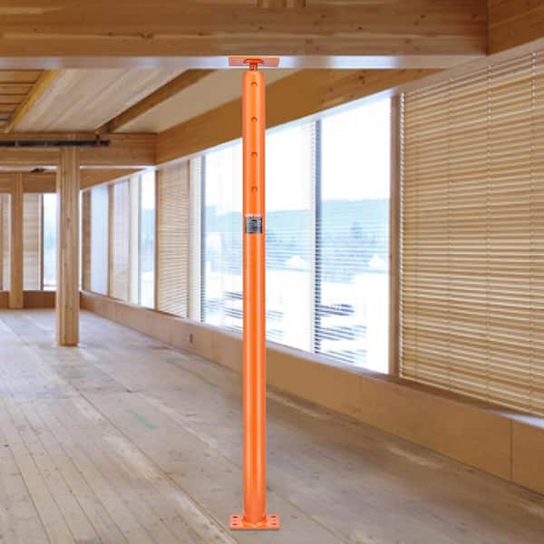 House Floor Jack, 53 -93 in. Height Range, 18,000 lbs. Max Load Capacity, Adjustable Support Beam Basement Jack Pole