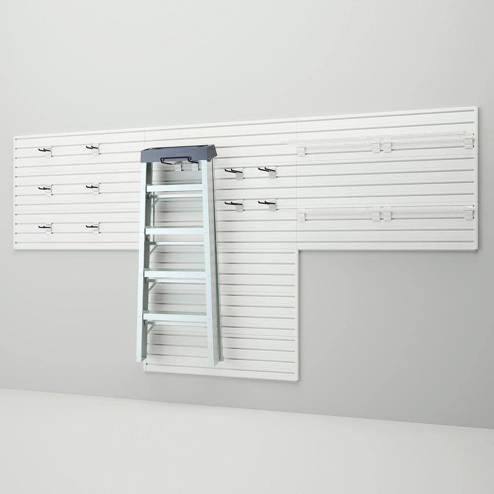 Flow Wall FWS481212WB2 Modular Garage Wall Panel Storage Set With