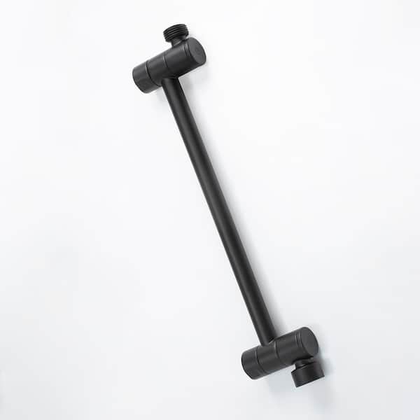 Nebia 0.5 in. Dia x 10 in. Length Adjustable Shower Arm Extension in Matte Black