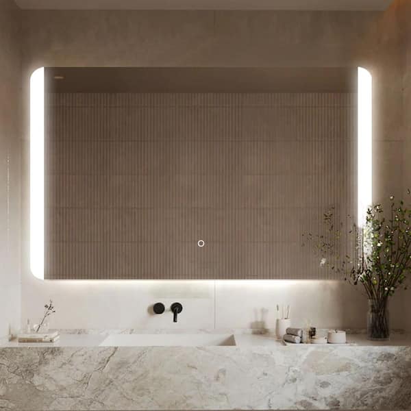 30 in. W x 48 in. H Classic Rectangular Frameless Bathroom Wall Mirror Vanity Mirror