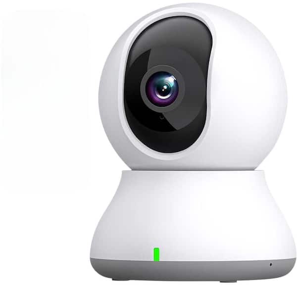 Indoor Security Camera 2K, 360° Pet Camera with Motion Tracking, Phone App, 2-Way Audio, IR Night Vision, Siren
