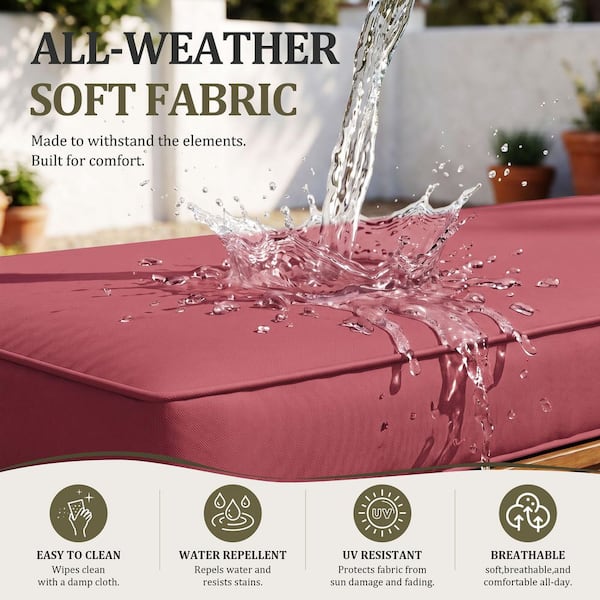 Kimunuk 3-Piece Outdoor Patio Replacement Cushion Slipcovers for 4