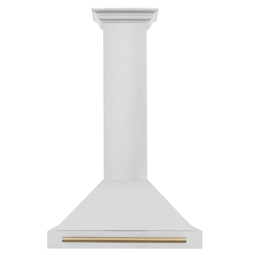 Champagne Bronze 30" Convertible Wall Mounted Range Hood