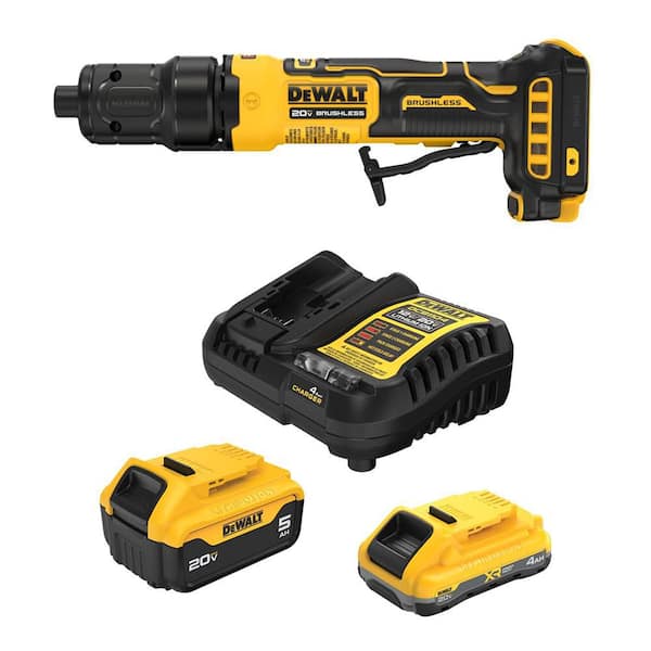 ATOMIC 20V MAX Lithium-Ion Cordless Die Grinder with Paddle Switch with 4.0 Ah and 5.0 Ah Batteries and Charger