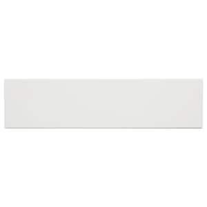 LuxeCraft White 4 in. x 16 in. Glazed Ceramic Undulated Wall Tile (554.4 sq. ft./pallet)