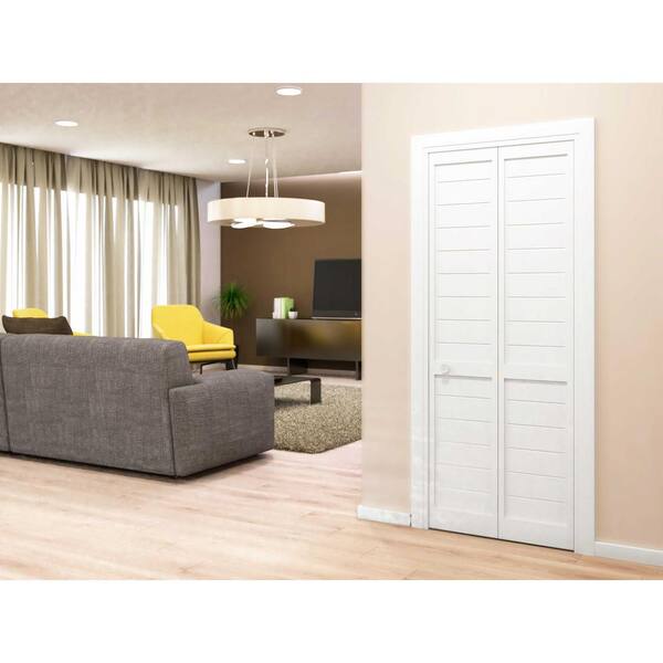 eightdoors 36 in. x 80 in. x 1 in. White Finished Pine Wood