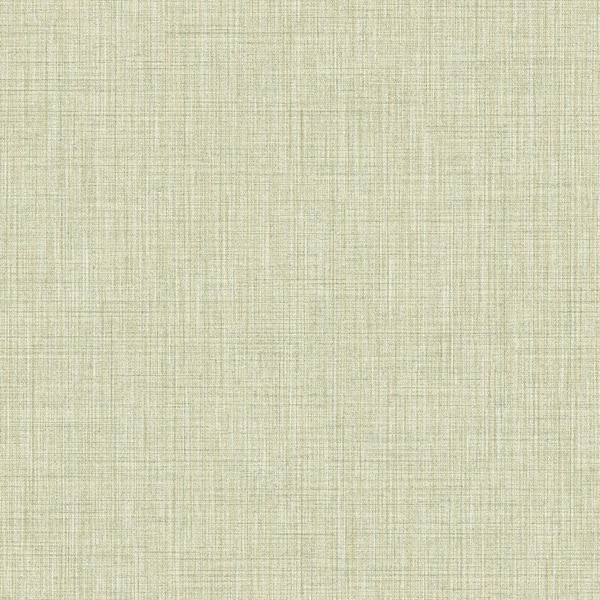 Unbranded Italian Design Green Woven Texture Vinyl on Non-Woven Non-Pasted Wallpaper Roll (Covers 57.75 sq.ft.)