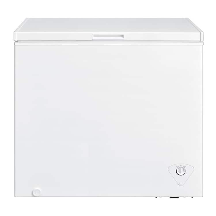 VISSANI 7 cu. ft. Manual Defrost Chest Freezer in White Garage Ready ...