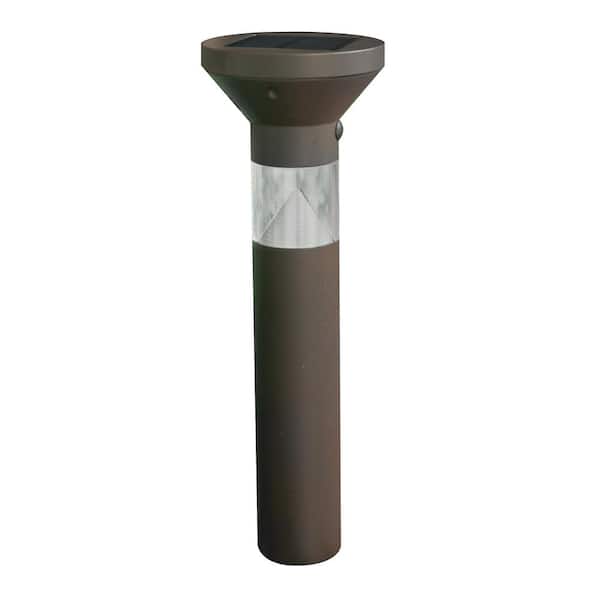 Feit Electric OneSync Landscape 40 Lumens Bronze Solar Integrated LED Outdoor Bollard Light with Dusk-To-Dawn Multi-CCT+RGB Wireless