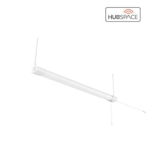 4ft. Smart Plug in 4200 Lumens White Integrated LED Shop Light with Hubspace