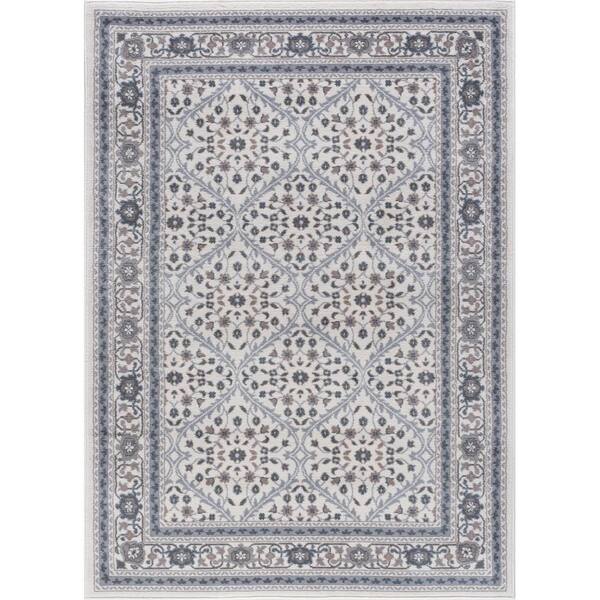 Tayse Rugs Madison Oriental Cream 8 ft. x 10 ft. Indoor Area Rug