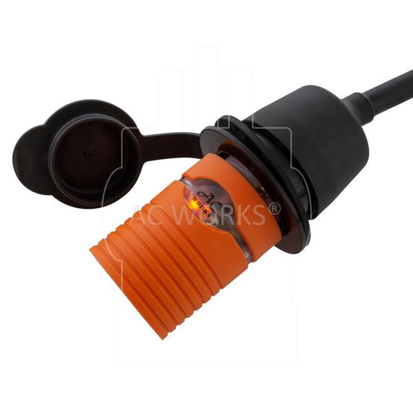 AC WORKS® V-DUO Adapter NEMA L5-30P To (2) L5-30R 30A Locking Adapter