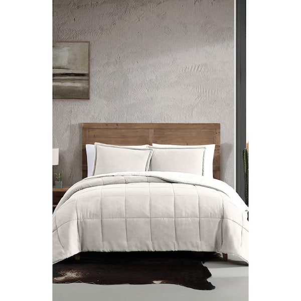 Wrangler Legendary Beige Microsuede King Comforter-Sham Set