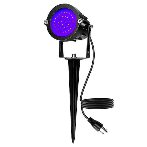 15W UV Black Light LED Outdoor Spotlight IP65 Waterproof 385-400nm Wavelength Plug-In Landscape Yard