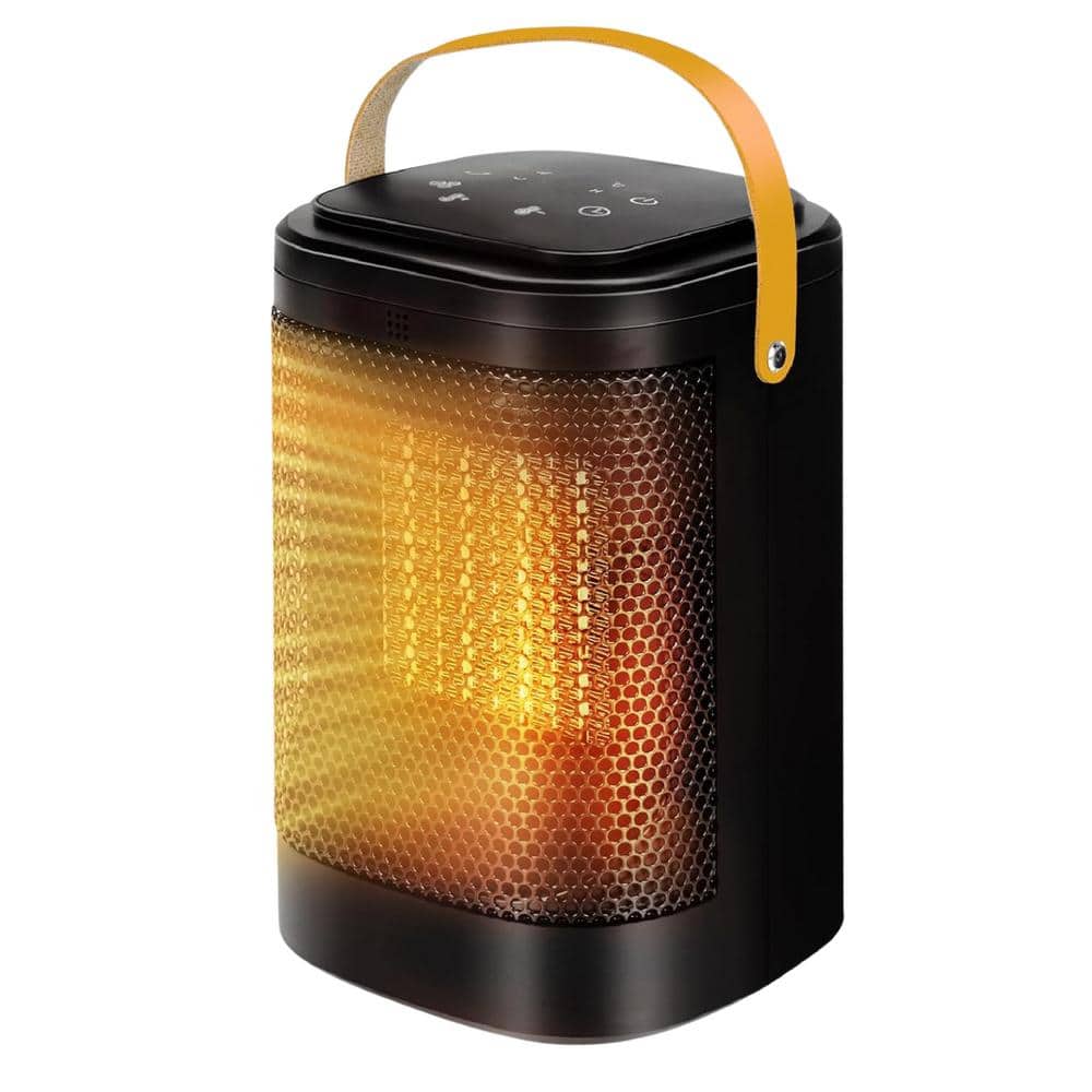 6.69 in. 1500W Convection Electric Space Ceramic Heater with Remote Control