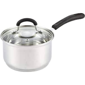 3 qt. Stainless Steel Saucepan Sauce Pot with Lid, Stay Cool Handle, silver