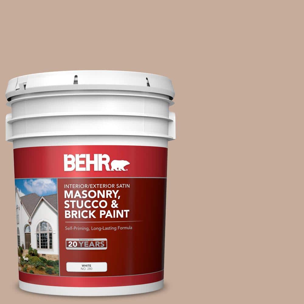 5 gal. #ECC-57-1 California Stucco Satin Interior/Exterior Masonry, Stucco 
