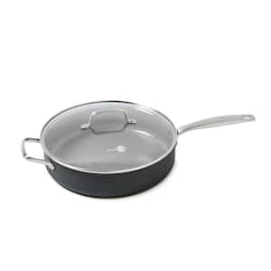 Chatham 5 qt. Hard-Anodized Aluminum Ceramic Nonstick Saute Pan in Gray with Glass Lid