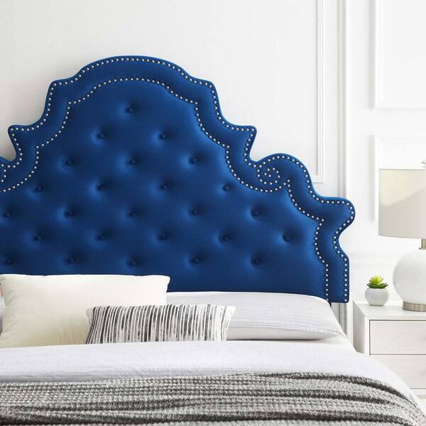 Modway Diana Tufted Performance Velvet, Navy Bed Frame Twin