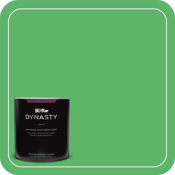 BEHR DYNASTY 1 qt. #P390-6 Lawn Party Eggshell Enamel Interior Stain-Blocking Paint and Primer
