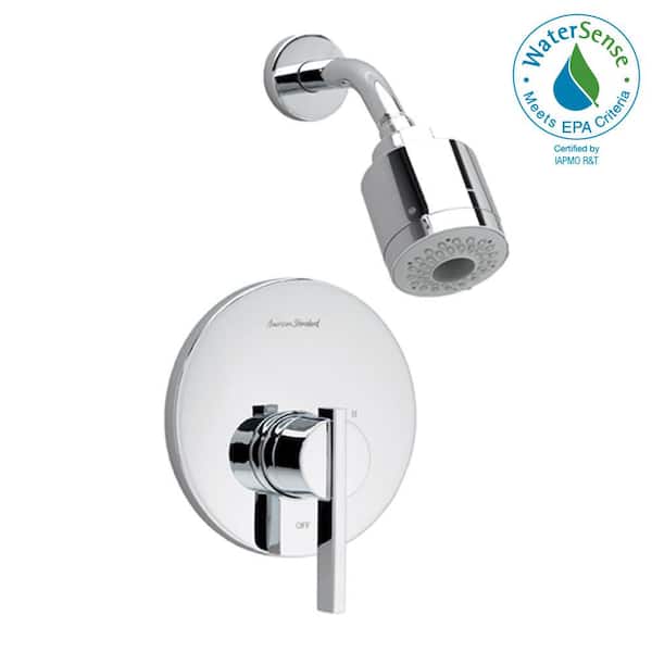 American Standard Berwick 1-Handle Shower Faucet Trim Kit, 3-Function Showerhead in Polished Chrome (Valve Sold Separately)