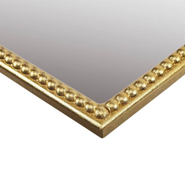 Glam Luxury 26 in. W x 39 in. H Arch Frame Gold Wall Decor Mirror