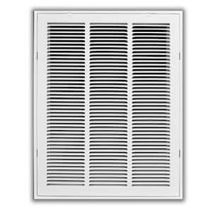 14 in. x 20 in. White Return Air Filter Grille