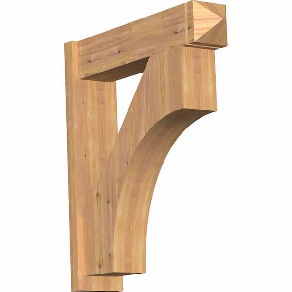 Ekena Millwork 8 in. x 36 in. x 32 in. Western Red Cedar Westlake Arts and Crafts Smooth Outlooker