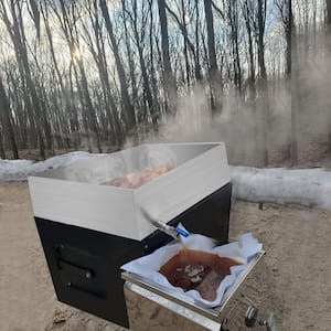 24 in. x 24 in. x 7 in. Maple Syrup Evaporator Pan 304-Stainless Steel Maple Syrup Cooker for Boiling Maple Syrup