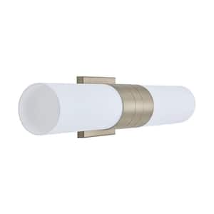 Stylish Touch 20 in. 2-Lights Gold Vanity Light with No Additional Features