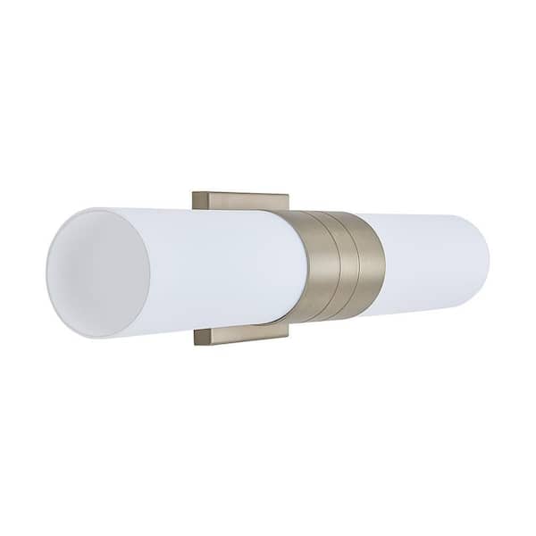 Unbranded Stylish Touch 20 in. 2-Lights Gold Vanity Light with No Additional Features