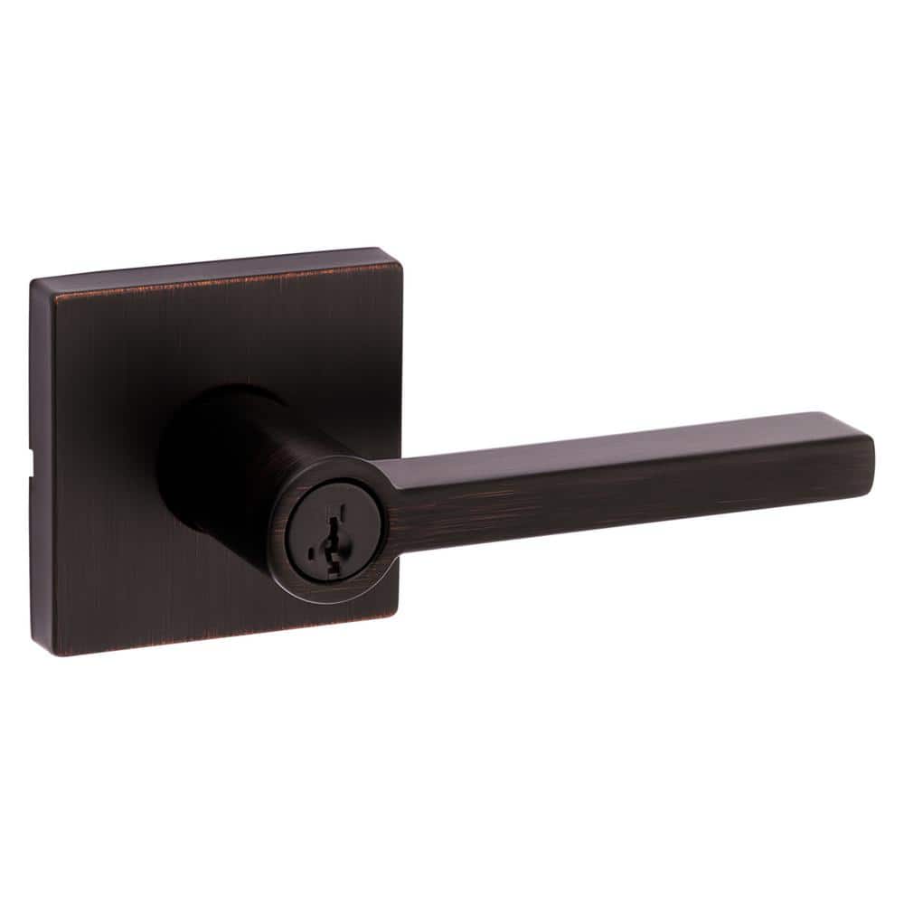 Kwikset 991 Halifax Keyed Entry Lever and Single Cylinder Deadbolt Combo  Pack featuring SmartKey Security in Venetian Bronze セール定価