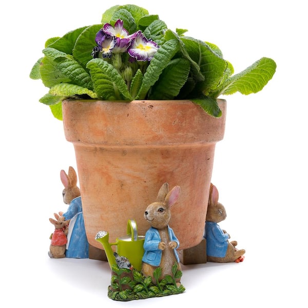 Unbranded Potty Feet Beatrix Potter - Full Color - Peter Sleeping, Peter w/ Watering Can, Mrs w/ Flopsy, Mopsy and CottonTail