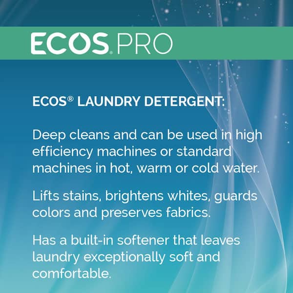 Ecos Proline Liquid Laundry Detergent, Free & Clear, 5 Gallons