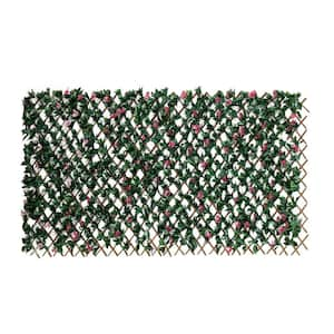 40 in. x 80 in. UV Resistant Artificial Bougainvillea Expandable Privacy Hedge Panel Fence Screen (Indoor/Outdoor)