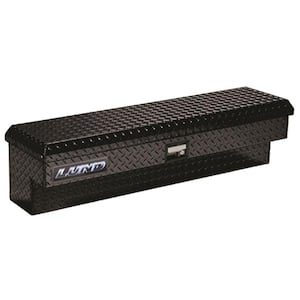 48 in Aluminum Side Mount Truck Tool Box with Full or Mid Size, Full Lid, Black with mounting hardware and keys included