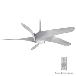 Artemis XL5 62 in. Integrated LED Indoor Silver Ceiling Fan with Light with Remote Control