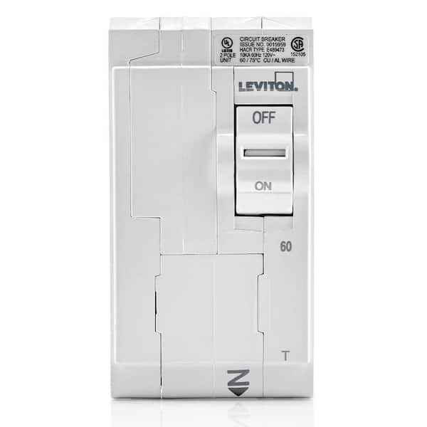 Branch Circuit Breaker, Standard 2-Pole 60 Amp, 120-Volt/240-Volt, Thermal Magnetic LB260-TR