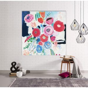 54 in. x 54 in. "Fresh Florals II" by Farida Zaman Wall Art