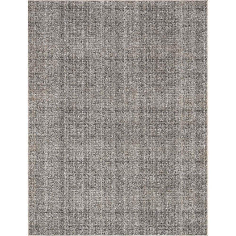 Well Woven Beige Anthracite 7 ft. 7 in. x 9 ft. 10 in. Flat-Weave ...