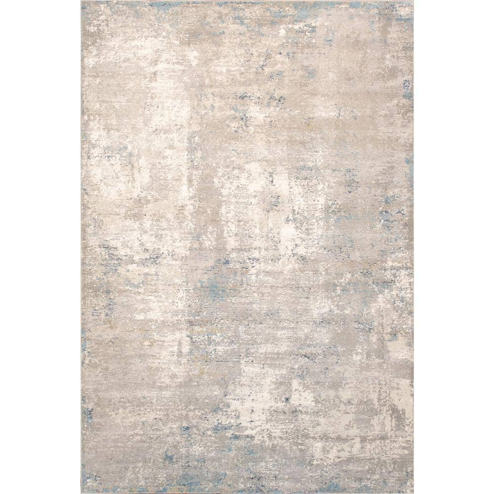 Pasargad Home Stella Beige Light Grey 10 Ft X 14 Ft Abstract Area Rug   Beige Light Grey Area Rugs Pvha 46 10x14 64 1000 