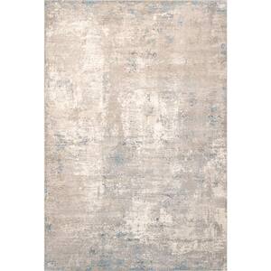 Stella Beige/Light Grey 6 ft. x 9 ft. Abstract Area Rug