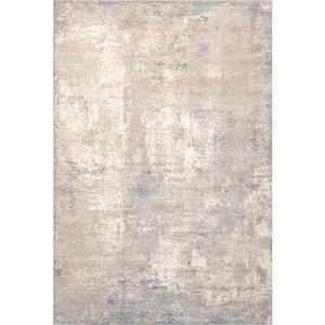 Stella Beige/Light Grey 8 ft. x 10 ft. Abstract Area Rug