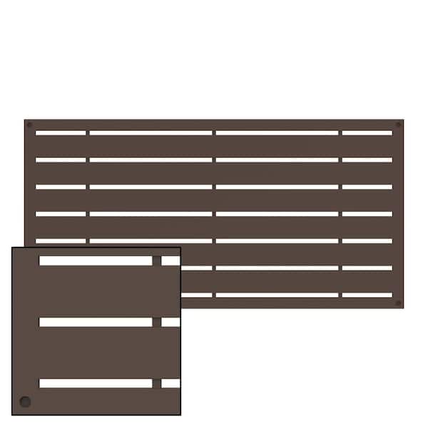 Barrette Outdoor Living 2 ft. x 4 ft. Brazilian Walnut Polypropylene Decorative Screen Panel
