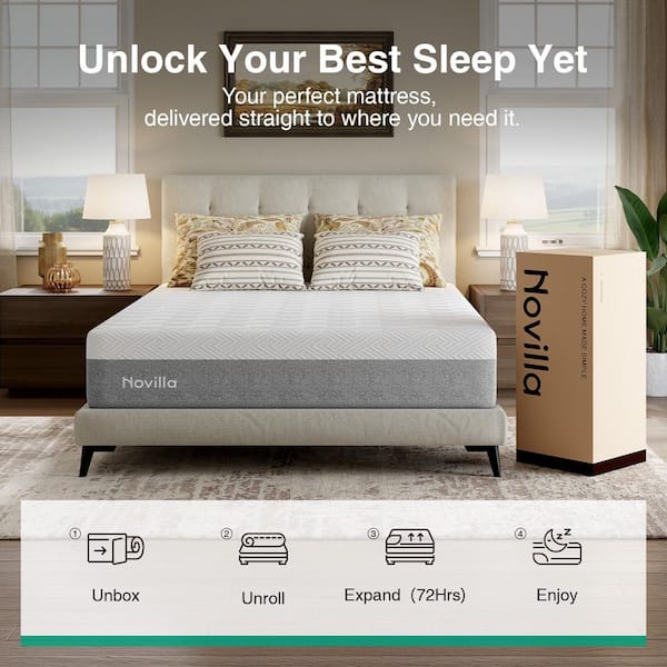 12 in. Medium to Firm Gel Memory Foam Tight Top Queen Mattress, OEKO-TEX Standard 100 Certification Mattresses